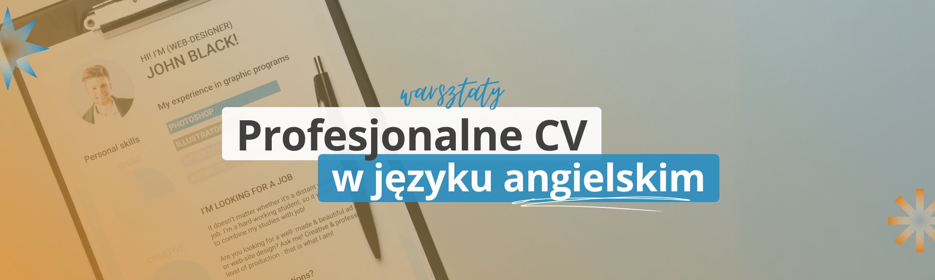 Warsztaty: Profesjonalne CV w języku angielskim